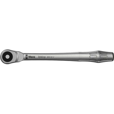 Wera 8003 B Zyklop 3/8" Drive Metal Ratchet With Push-Through Square
