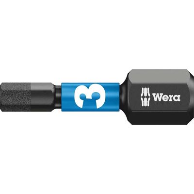 Wera 840/1 Impaktor Hexagon Screwdriver Bits 5mm 25mm Pack of 10