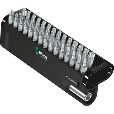 Wera 30 Piece Bit-Check Wood Screwdriver Bit Set