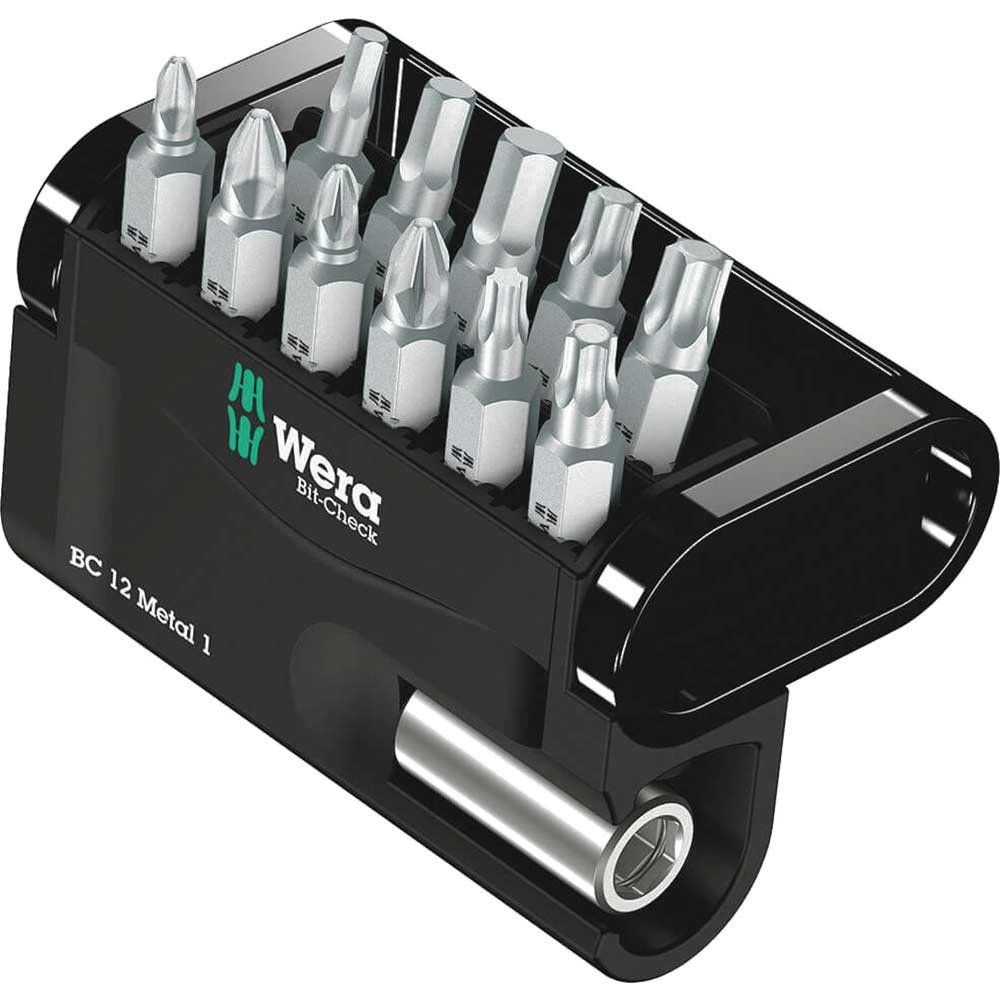 Wera 6 Piece Bit-Check Screwdriver Bit and Holder Set - Image 1