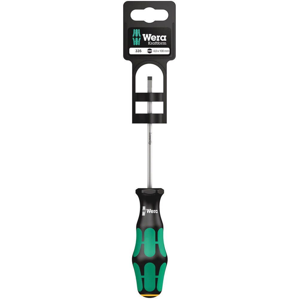 Wera 335 SB Kraftform Plus Slotted Screwdriver 3.5mm 100mm - Image 1