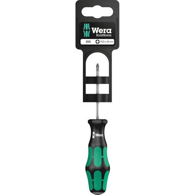 Wera 355 PZ SB Kraftform Plus Pozi Screwdriver PZ0 60mm