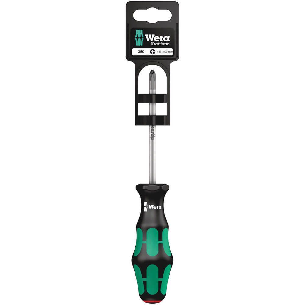 Wera 350 PH SB Kraftform Plus Phillips Screwdriver PH0 60mm - Image 1