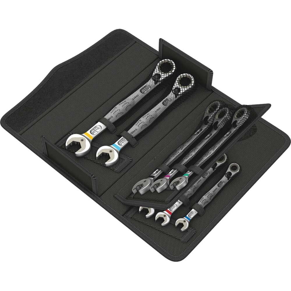 Wera 8 Piece Joker Combination Ratchet Spanner Set Imperial - Image 1