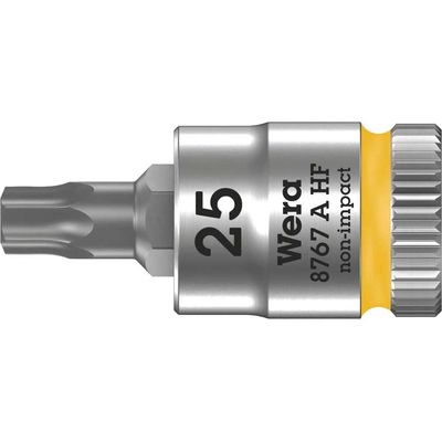 Wera 8767 A HF Zyklop 1/4" Drive Torx Socket Bit 1/4" T25