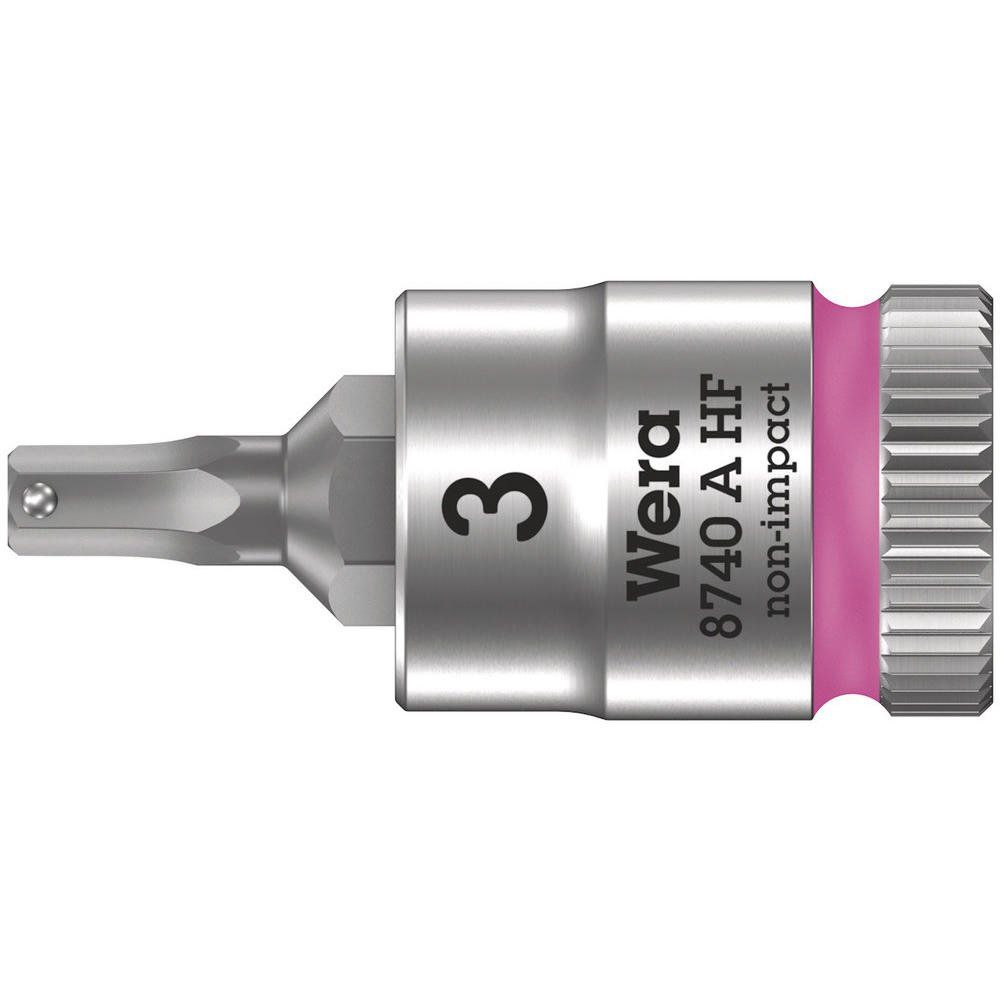 Wera 8740 A HF Zyklop 1/4" Drive Hexagon Socket Bit Metric 1/4" 8mm - Image 1