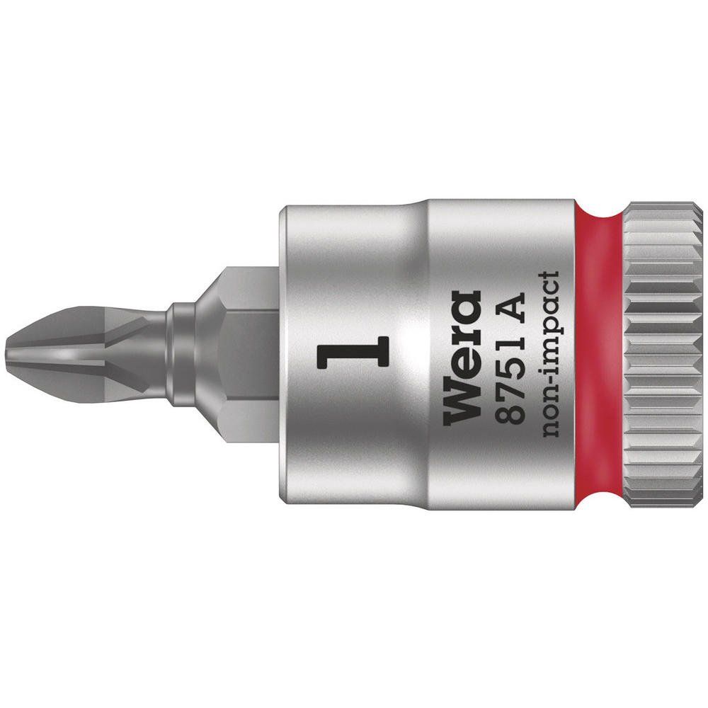 Wera 8751 A Zyklop 1/4" Drive Phillips Socket Bit 1/4" PH2 - Image 1