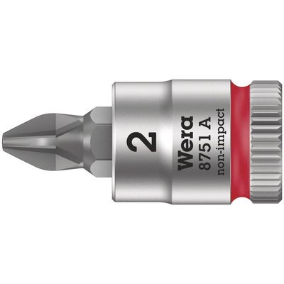 Wera 8751 A Zyklop 1/4" Drive Phillips Socket Bit