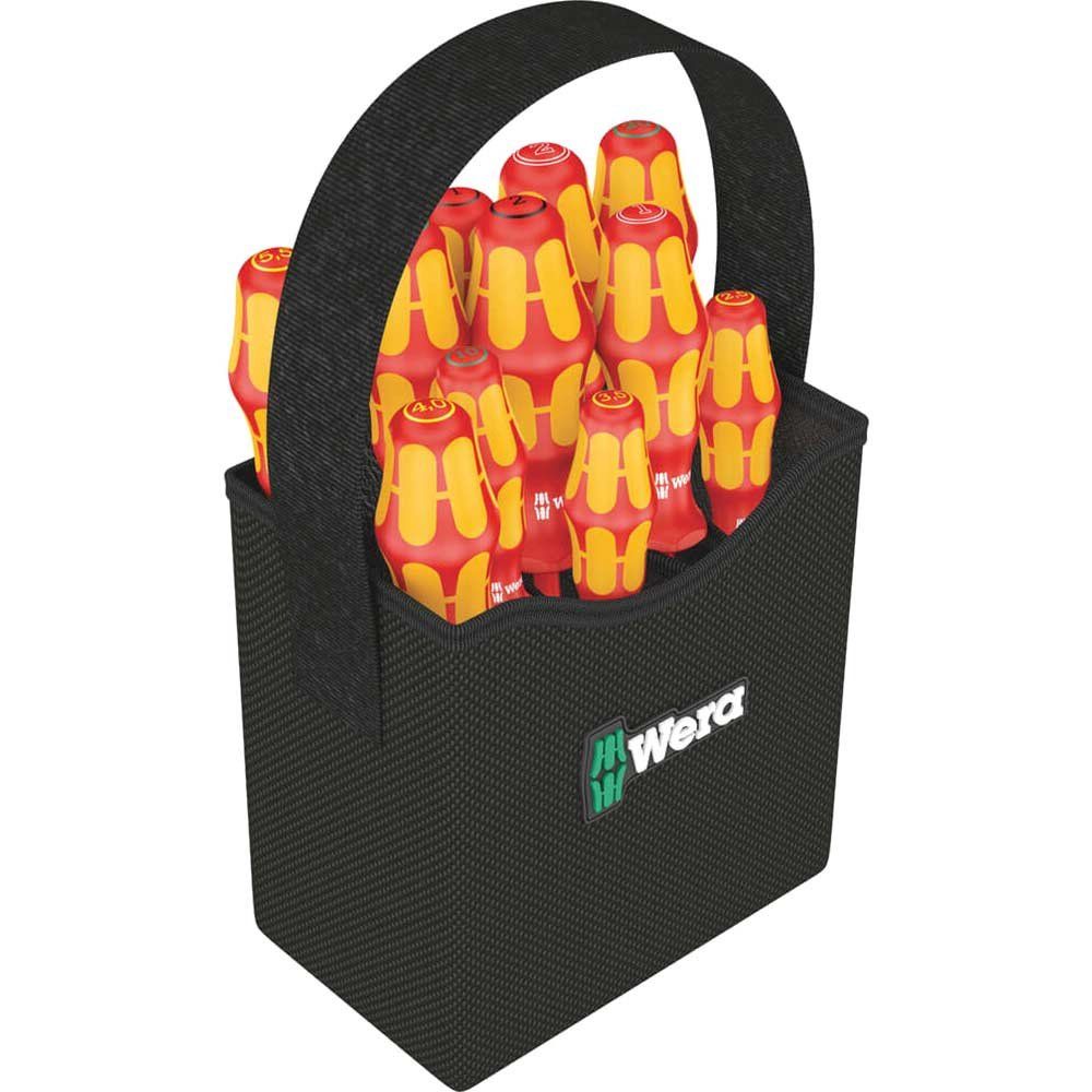 Wera 12 Piece Kraftform Plus VDE Insulated 2Go Screwdriver Set - Image 1