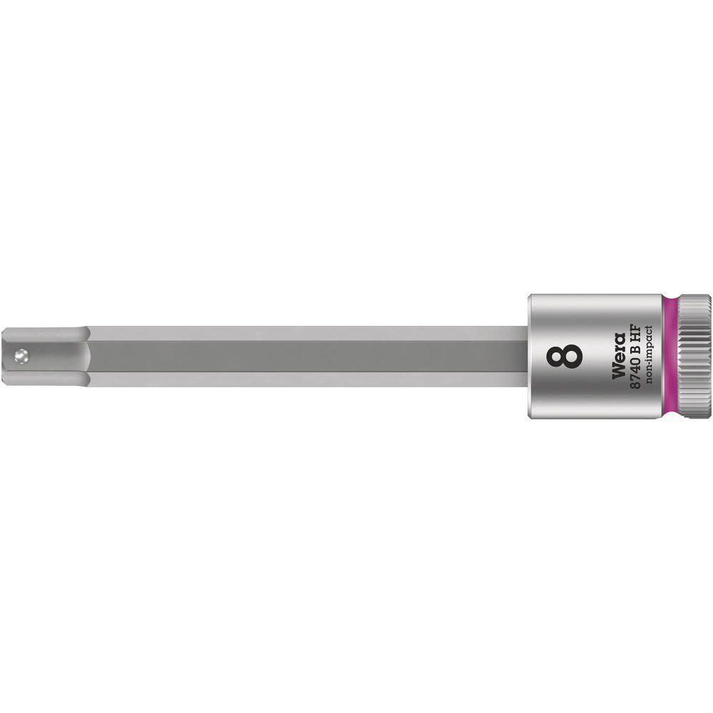 Wera 8740 B HF Zyklop 3/8" Drive Hexagon Socket Bit Metric 3/8" 4mm - Image 1
