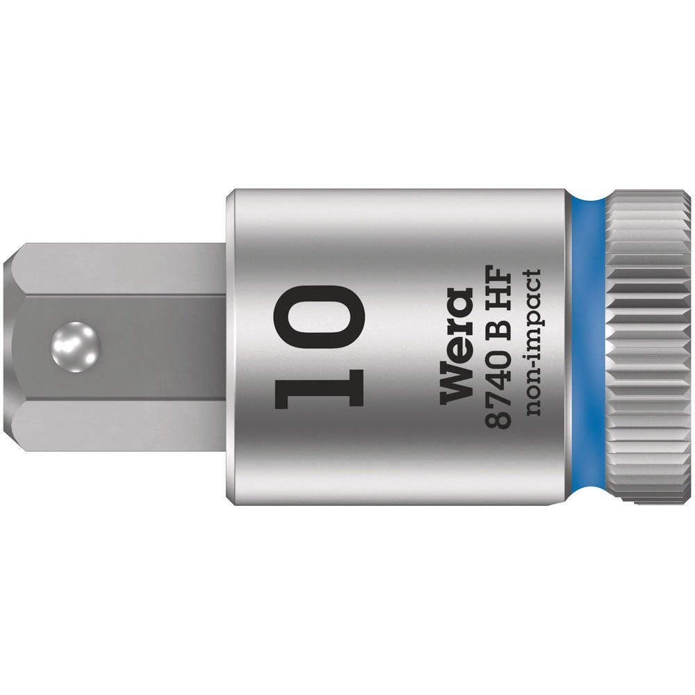 Wera 8740 B HF Zyklop 3/8" Drive Hexagon Socket Bit Metric - Image 1