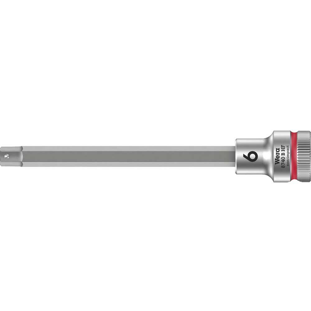 Wera 8740 B HF Zyklop 3/8" Drive Long Hexagon Socket Bit Metric - Image 1