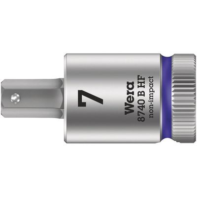 Wera 8740 B HF Zyklop 3/8" Drive Hexagon Socket Bit Metric - Thumbnail 2