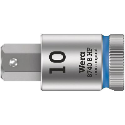 Wera 8740 B HF Zyklop 3/8" Drive Long Hexagon Socket Bit Metric