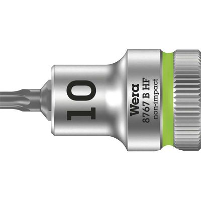 Wera 8767 B HF Zyklop 3/8" Drive Torx Socket Bit 3/8" T10