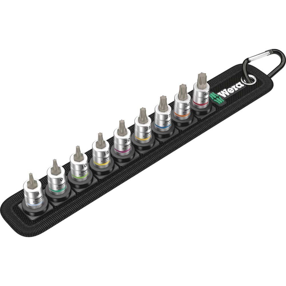 Wera 8767 A HF Zyklop 9 Piece 1/4" Drive TORX® Bit Socket Set - Image 1