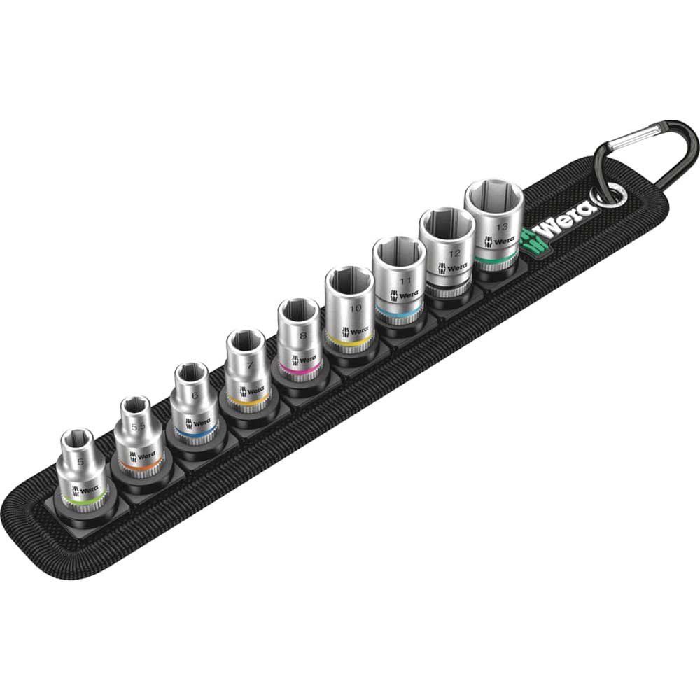 Wera 8790 HMA HF Zyklop 9 Piece 1/4'' Drive Socket Set - Image 1