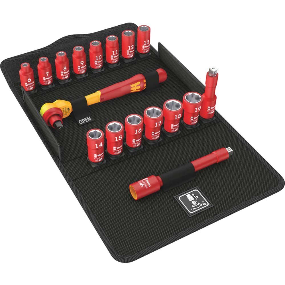 Wera 8100 SB VDE 3/8 Drive Zyklop Socket Set - Image 1