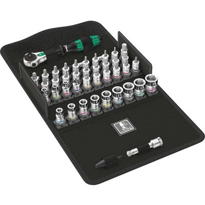 Wera 8100 SA 1/4 Drive All-In Zyklop Speed Ratchet 42 Piece Set 1/4"