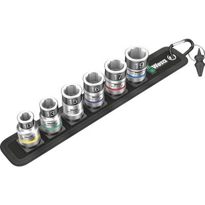 Wera 6 Piece 1/2 Drive Zyklop Bolt Holding Socket Set 1/2"