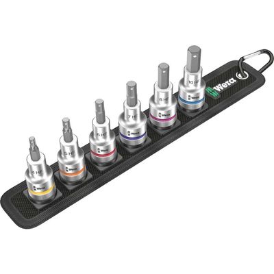 Wera 6 Piece 1/2 Drive Zyklop In-Hex Hf Bit Socket Set 1/2"
