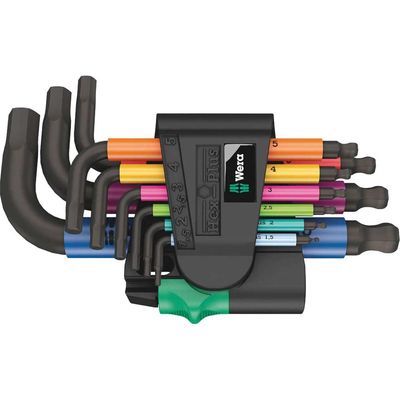 Wera 950/9 Hex-Plus Multicolour 2 L-key set, 1.5-10 mm