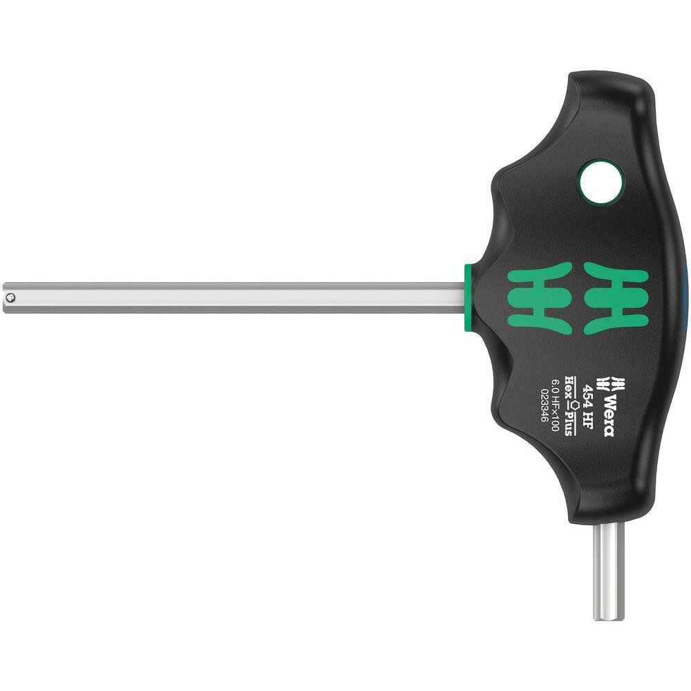Wera 454 HF Holding Function T Handle Hex Plus Screwdriver 4mm 150mm - Image 1