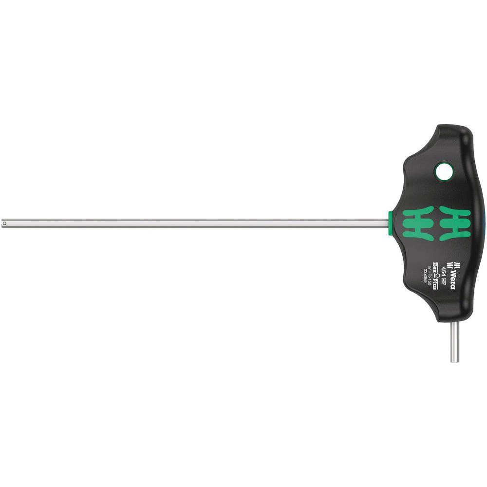 Wera 454 HF Holding Function T Handle Hex Plus Screwdriver Imperial - Image 1
