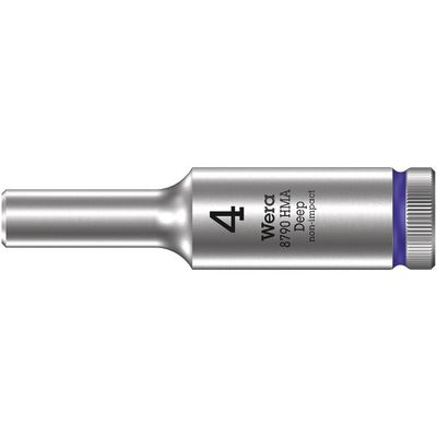 Wera 8790 HMA Deep 1/4" Drive Hexagon Socket Metric