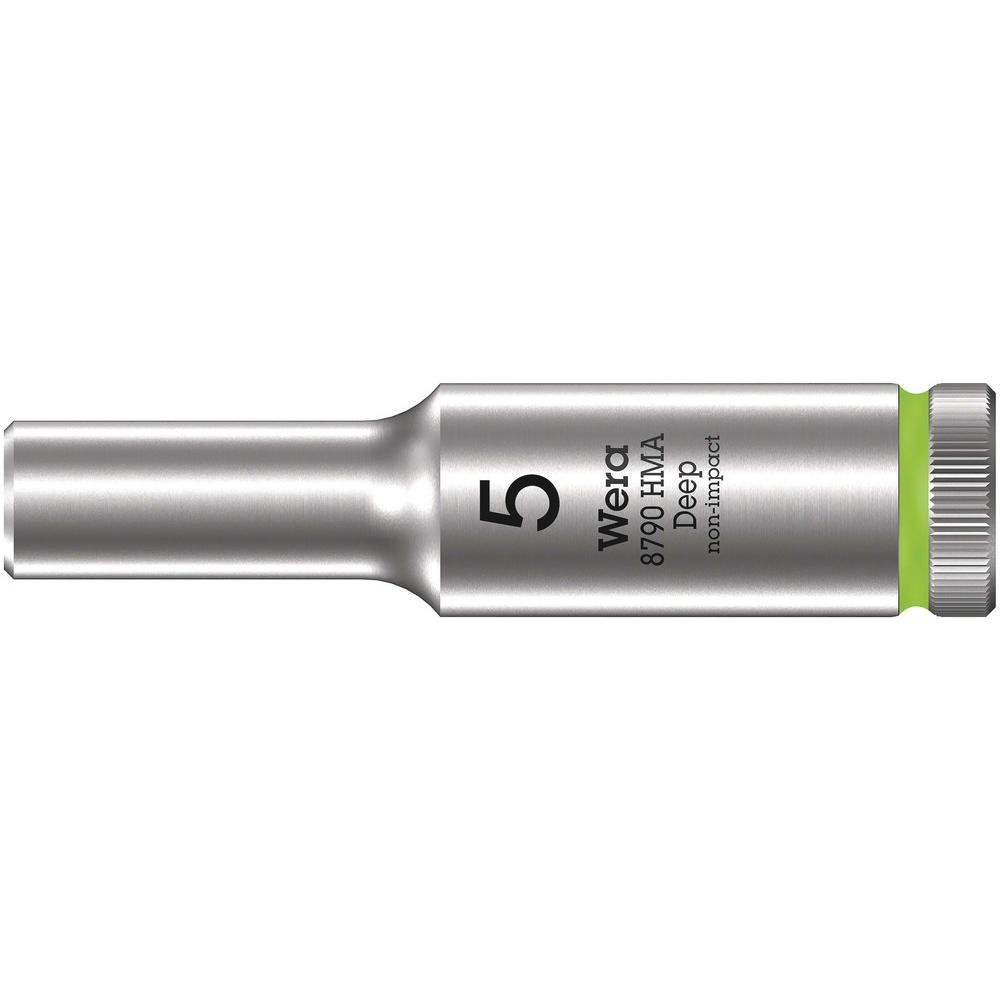 Wera 8790 HMA Deep 1/4" Drive Hexagon Socket Metric - Image 1