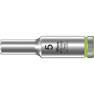 Wera 8790 HMA Deep 1/4" Drive Hexagon Socket Metric