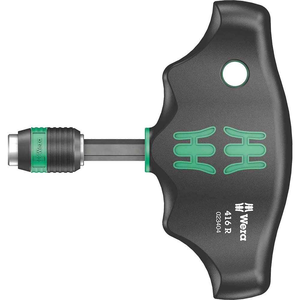 Wera 416 R Rapidaptor Bit Holder T Handle Screwdriver - Image 1