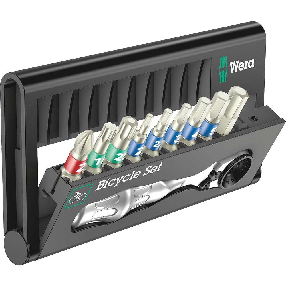Wera 10 Piece Zyklop Ratchet Screwdriver Mini Case Bicycle Tool Set - Image 1