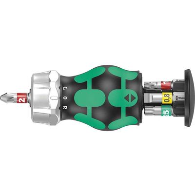 Wera 6 Piece RA1 Kraftform Kompakt Stubby Screwdriver Set