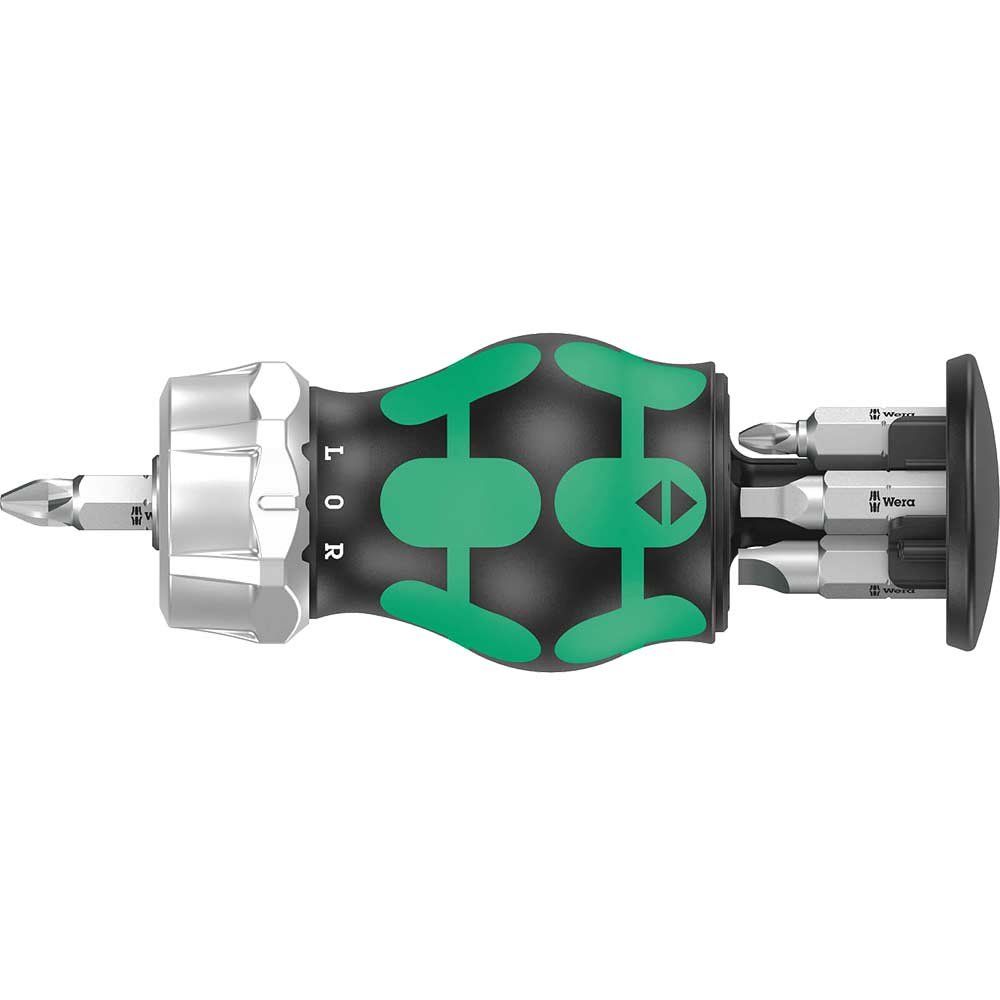 Wera 6 Piece RA4 Kraftform Kompakt Stubby Screwdriver Set - Image 1