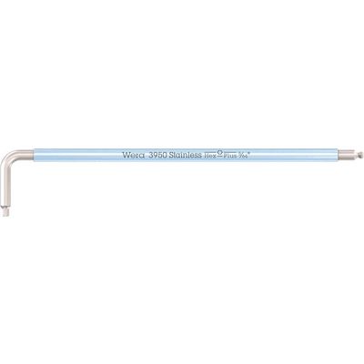 Wera 3950 SPKL Stainless Steel Multicolour Hex Key Imperial 5/64"