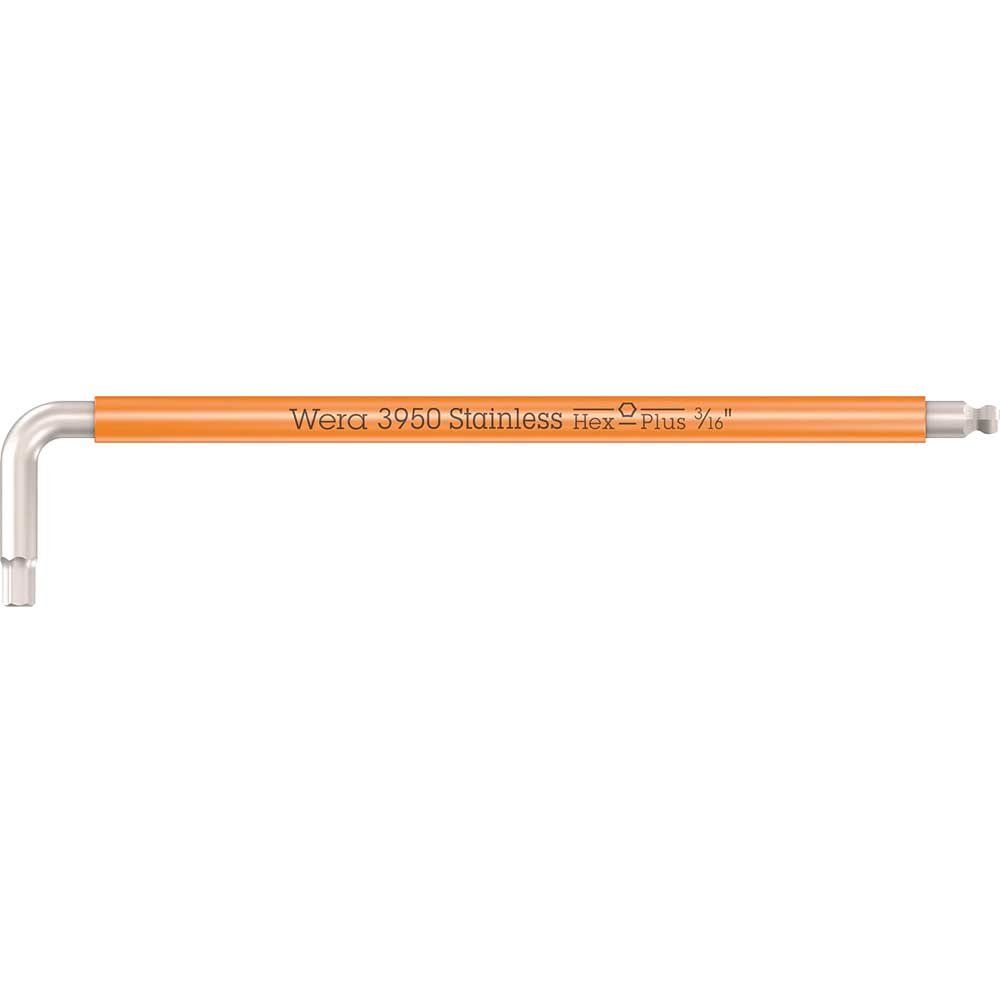 Wera 3950 SPKL Stainless Steel Multicolour Hex Key Imperial 3/16" - Image 1