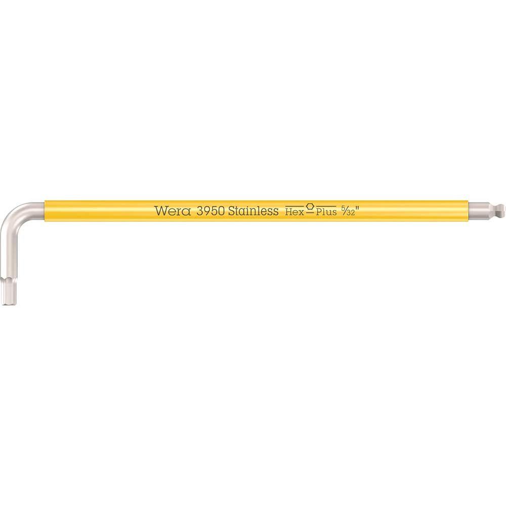 Wera 3950 SPKL Stainless Steel Multicolour Hex Key Imperial 5/32" - Image 1