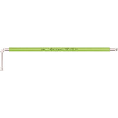 Wera 3950 SPKL Stainless Steel Multicolour Hex Key Imperial 3/32"