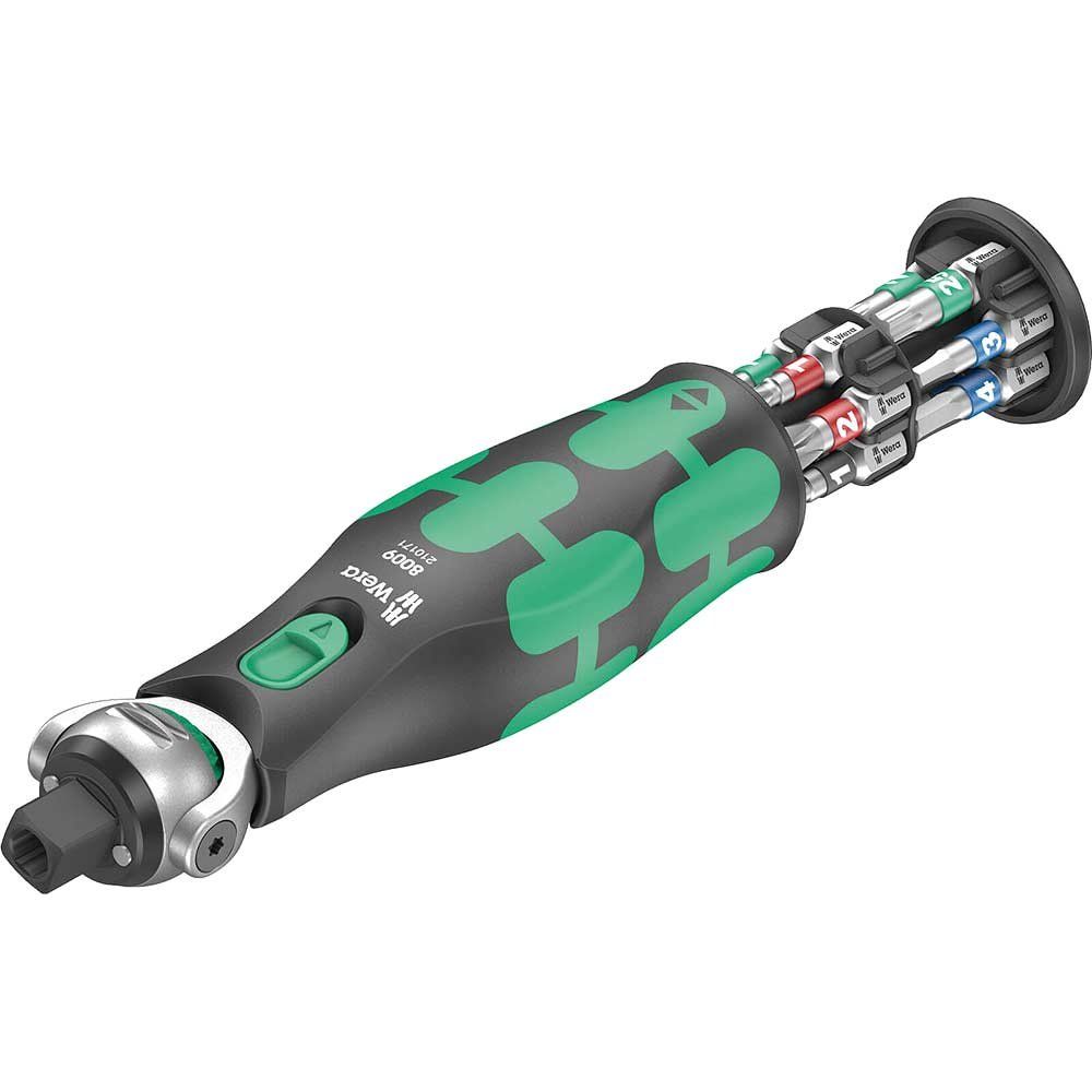 Wera 8009 Zyklop Pocket Set 1 Combination Ratchet and 12 Piece Bit Set Combination - Image 1