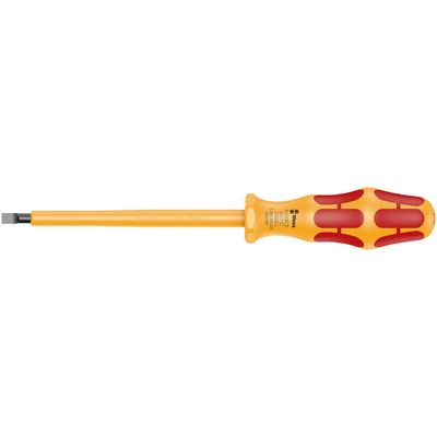 Wera 1060I Kraftform VDE Insulated Slotted Screwdriver 3.5mm 100mm