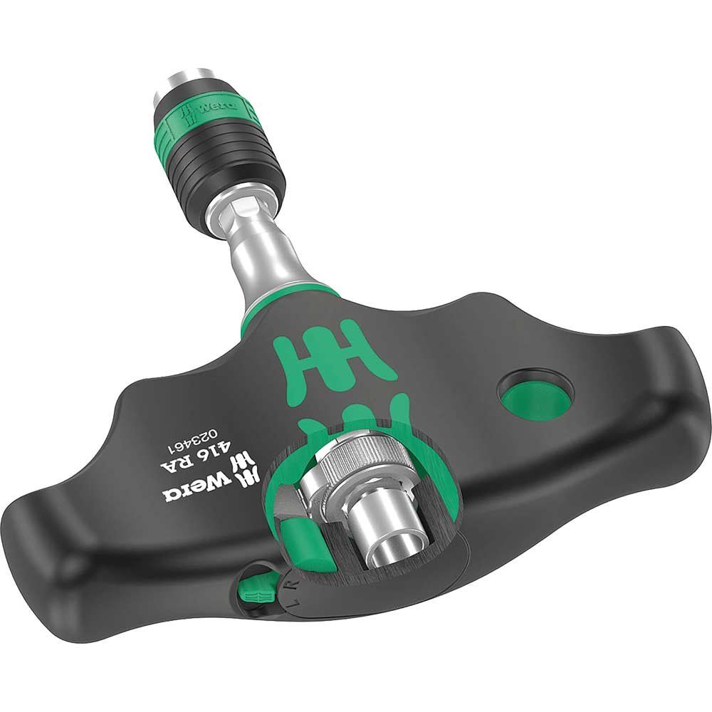 Wera 416 RA Ratchet Rapidaptor T Handle Screwdriver - Image 1