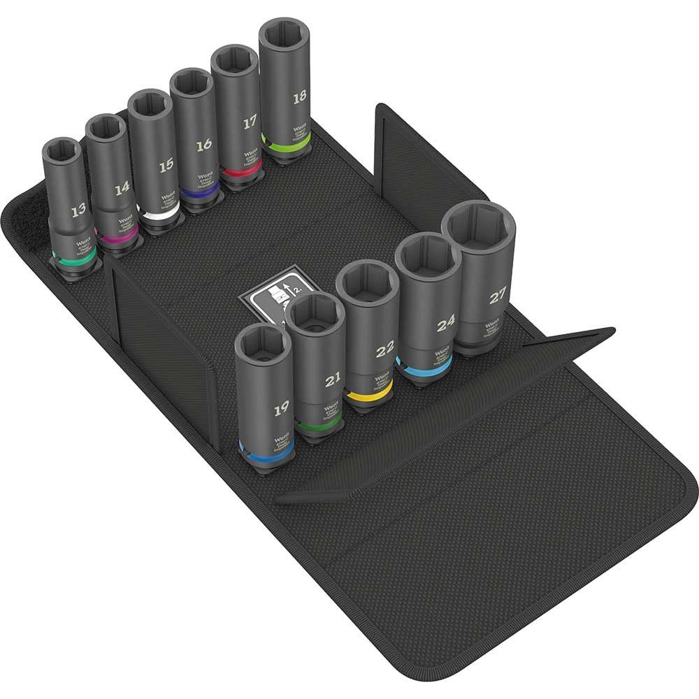 Wera 8790 C Impaktor 11 Piece 1/2" Drive Deep Hexagon Socket Set 1/2" - Image 1