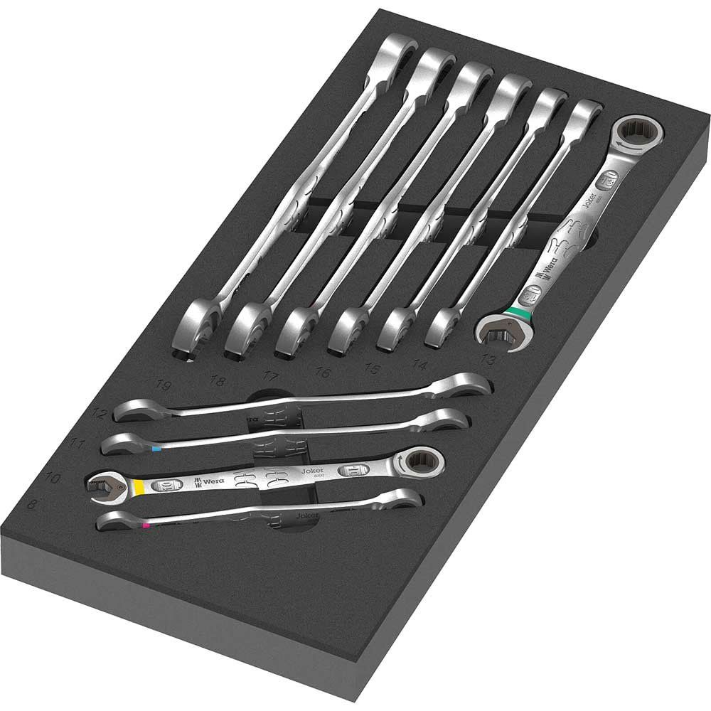 Wera 6000 Joker 11 Piece Combination Spanner Set 1 in Foam Insert Tray - Image 1