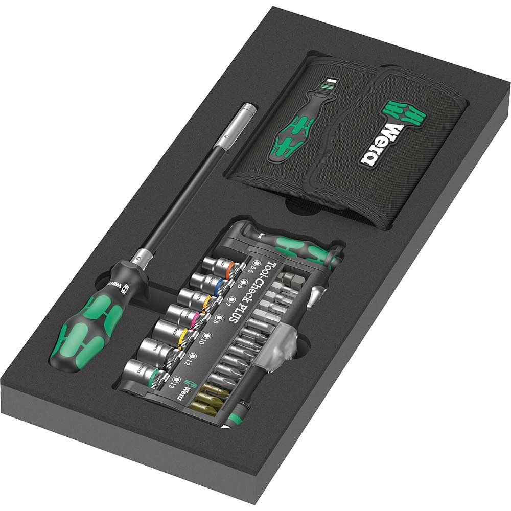 Wera 57 Piece Kraftform Kompakt and Tool Check Plus Kit in Foam Tray - Image 1