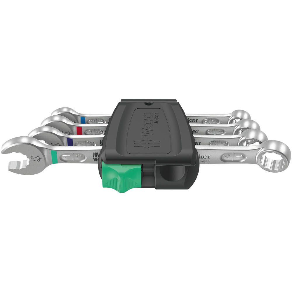 Wera 4 Piece 6003 Joker Combination Spanner Set Imperial - Image 1