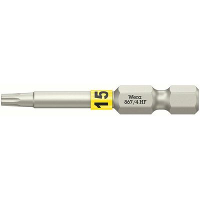 Wera 867/4 HF Torx Screwdriver Bits T15 50mm Pack of 1