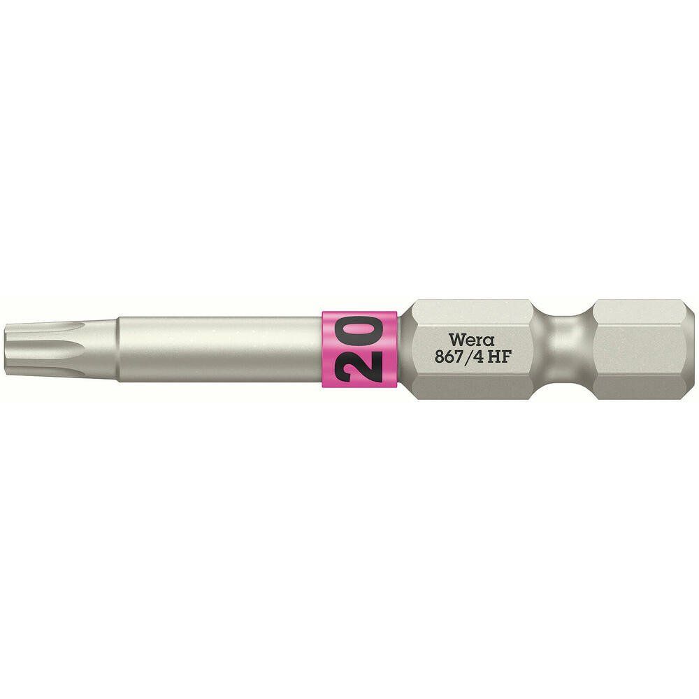 Wera 867/4 HF Torx Screwdriver Bits T20 50mm Pack of 1 - Image 1