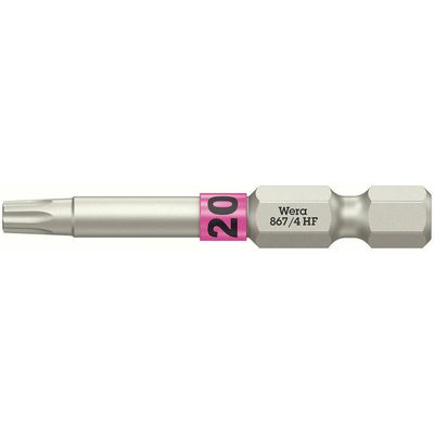 Wera 867/4 HF Torx Screwdriver Bits T20 50mm Pack of 1