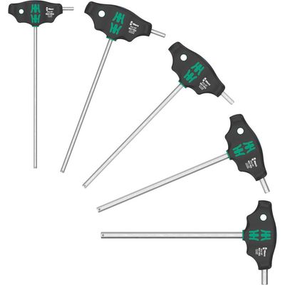 Wera 454/5 HF SHK 5 Piece T Handle Hex Plus Key Set